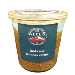 Saucisses lentilles Conserverie des Alpes